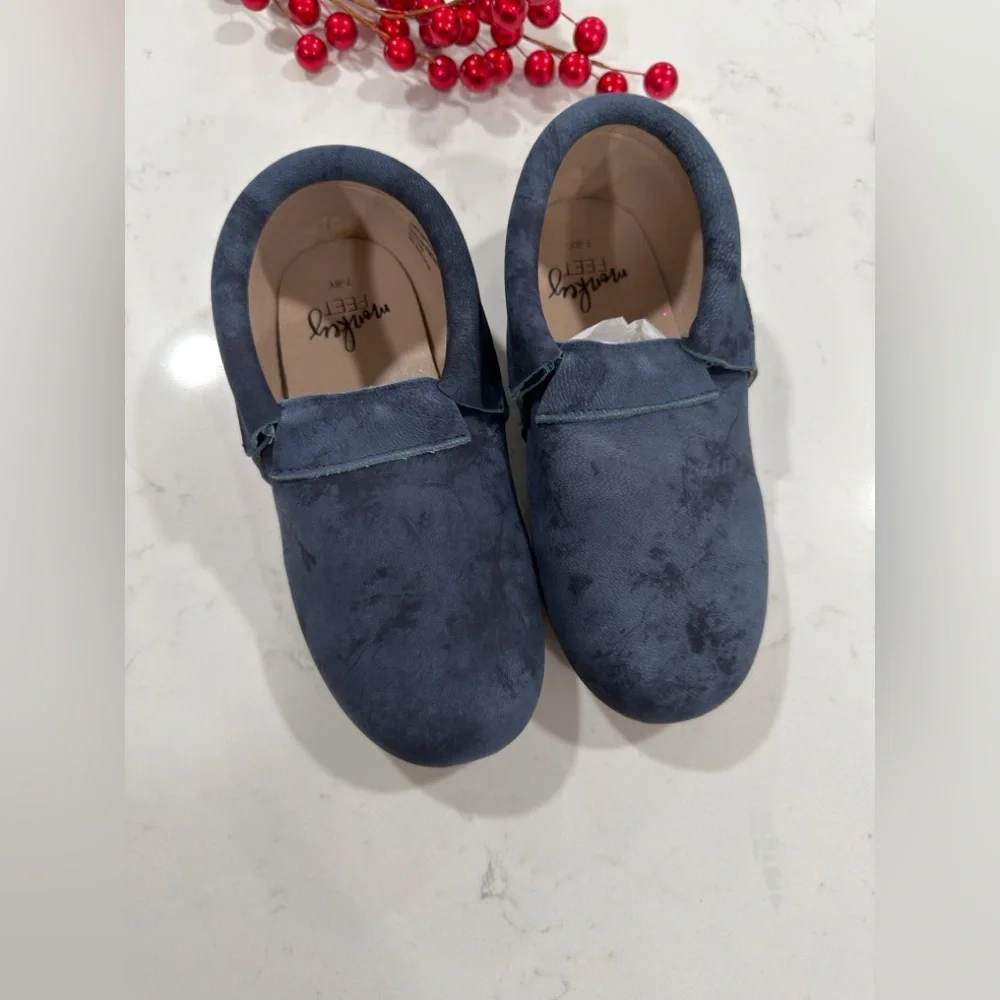 Monkey Feet Navy Blue Kids Slippers